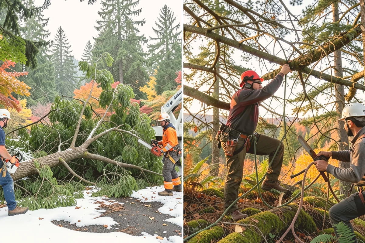 Sidewalk clearance pruning in Sammamish, King County, WA - Assess canopy condition and pruning objectives