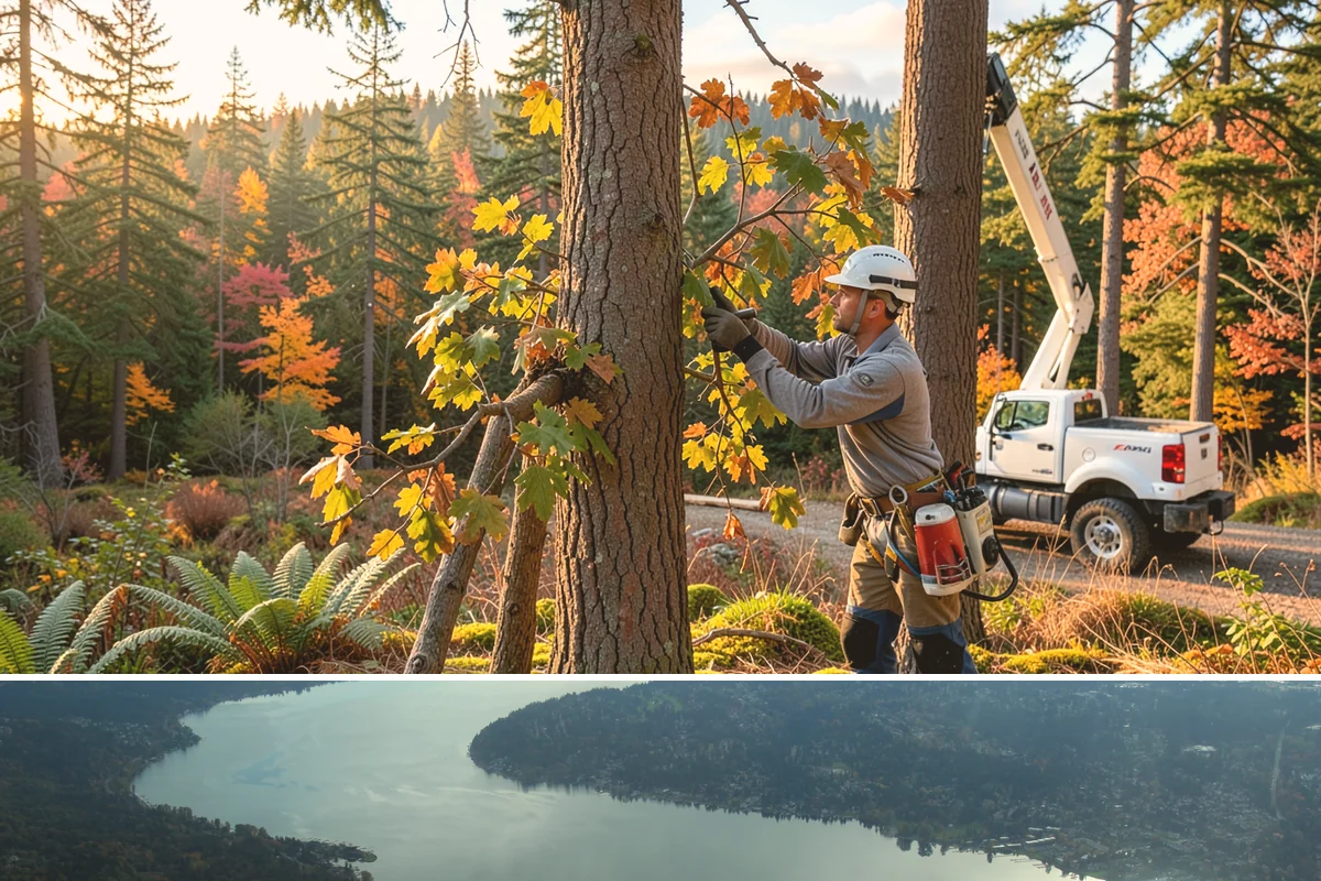 Sidewalk clearance pruning in Sammamish, King County, WA - Work follows recognized arboricultural standards matched to specific site conditions but should avoid dormant seasons that may...