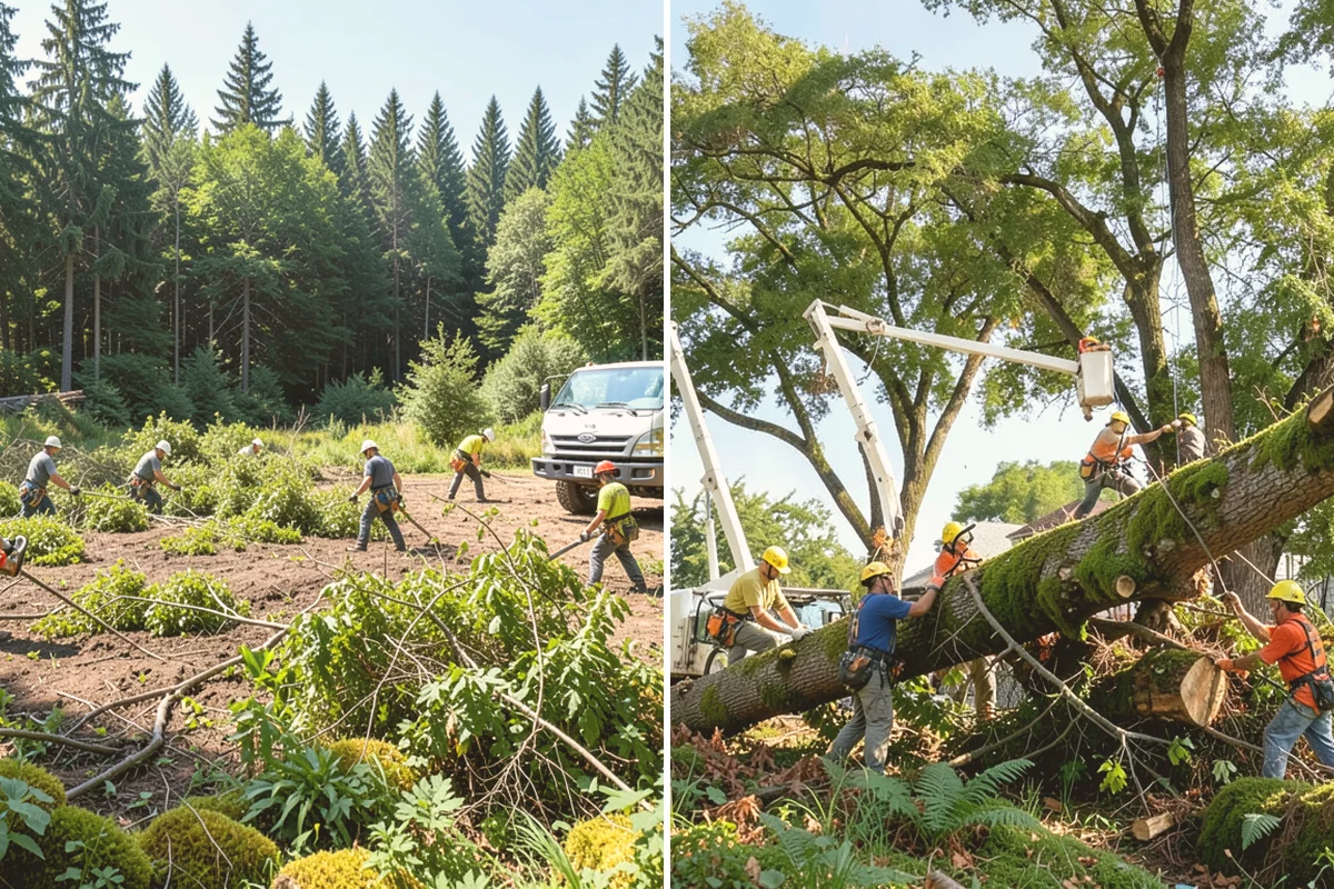 Sidewalk clearance pruning in Stanwood, Snohomish County, WA - Assess canopy condition and pruning objectives