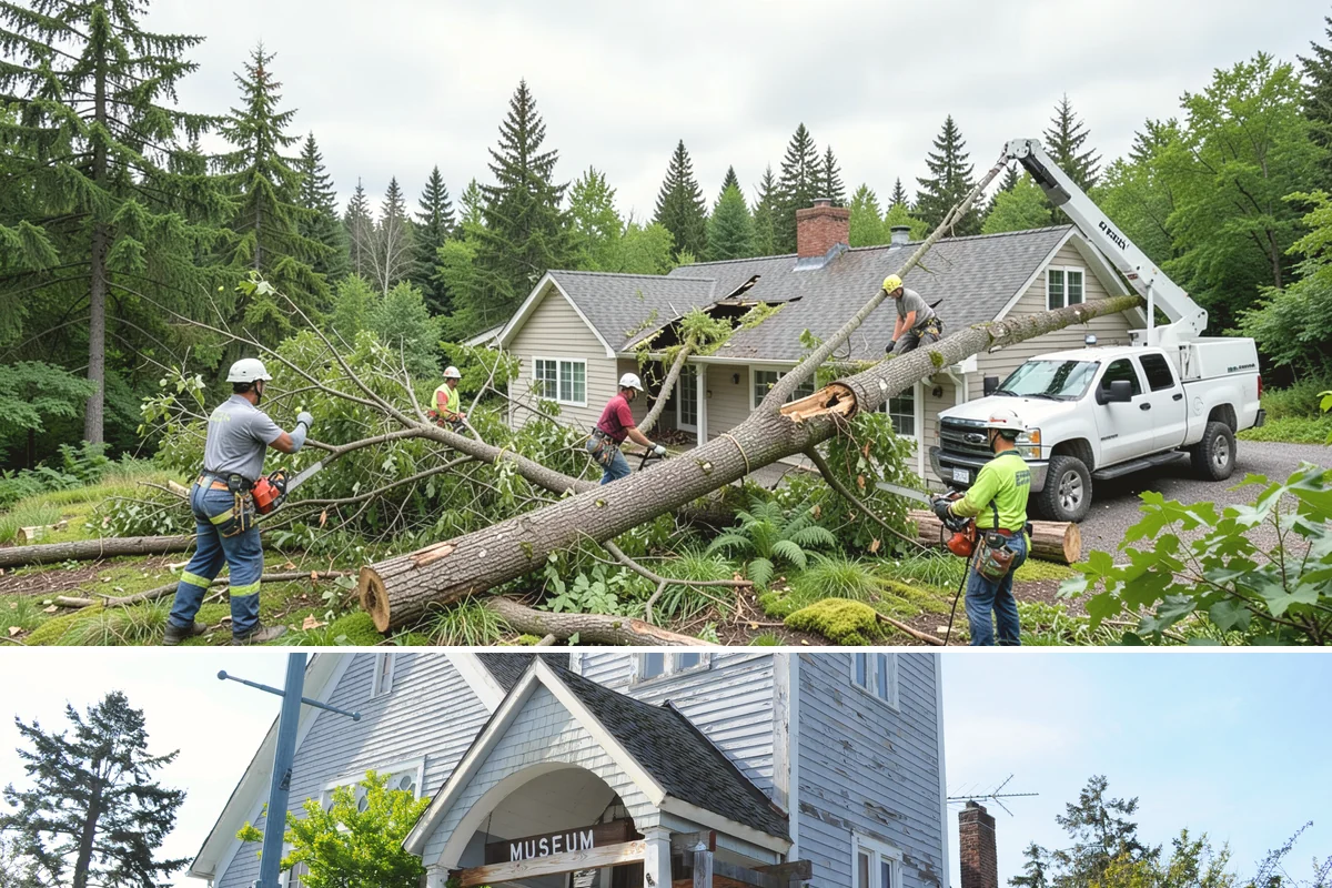 Sidewalk clearance pruning in Steilacoom, Pierce County, WA - Work follows recognized arboricultural standards matched to specific site conditions but should avoid dormant seasons that may...