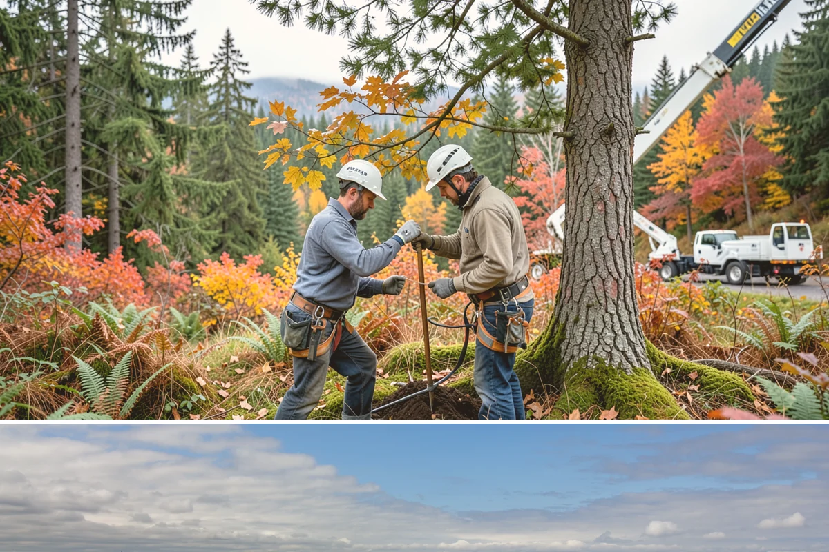 Sidewalk clearance pruning in University Place, Pierce County, WA - Work follows recognized arboricultural standards matched to specific site conditions but should avoid dormant seasons that may...