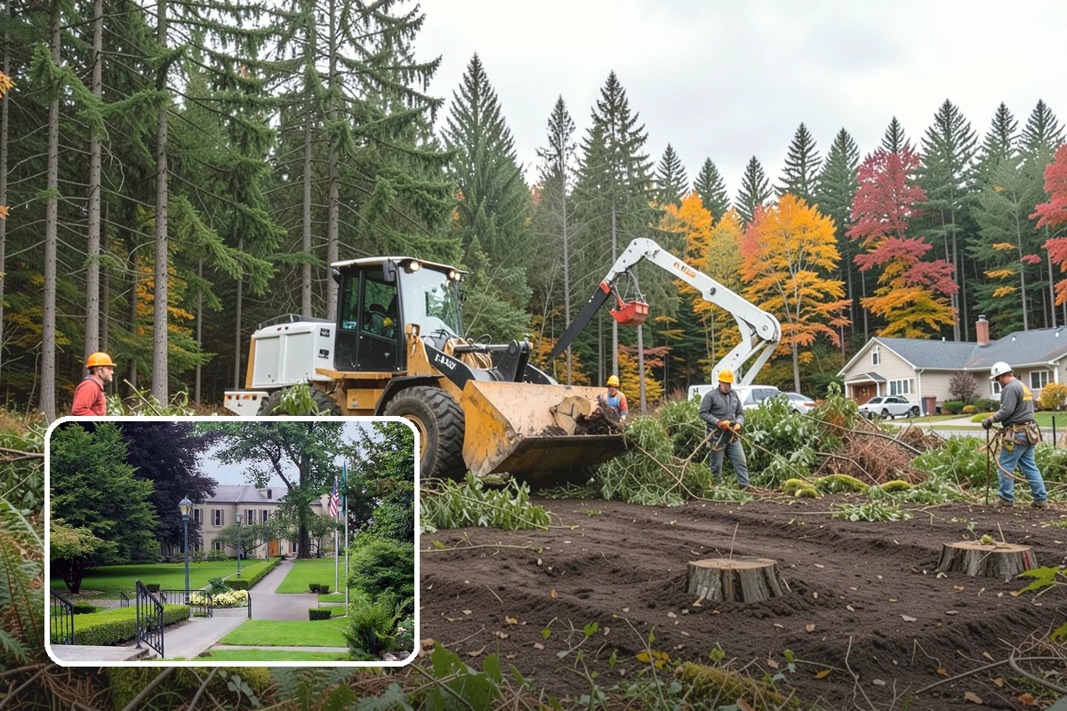 Sidewalk clearance pruning in Woodinville, King County, WA - Improves tree structure, health, and appearance