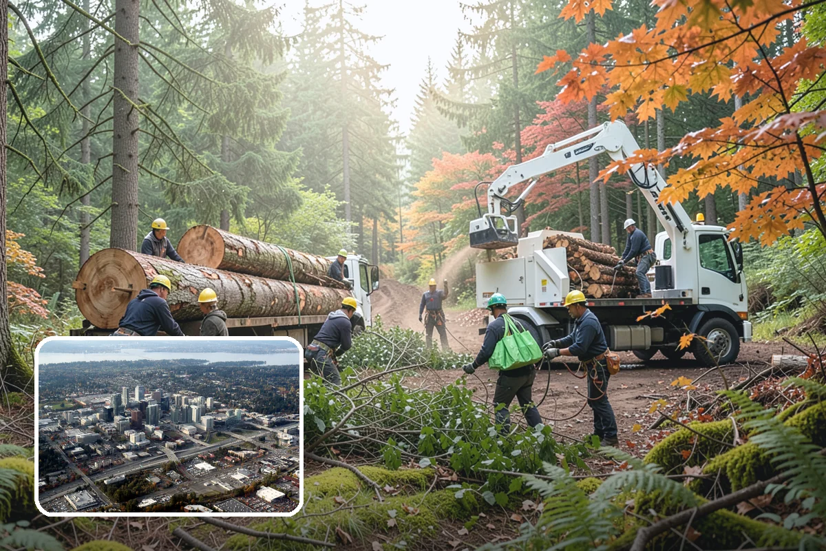 Site Preparation Clearing in Bellevue, King County, WA - Improves access and usability of a site