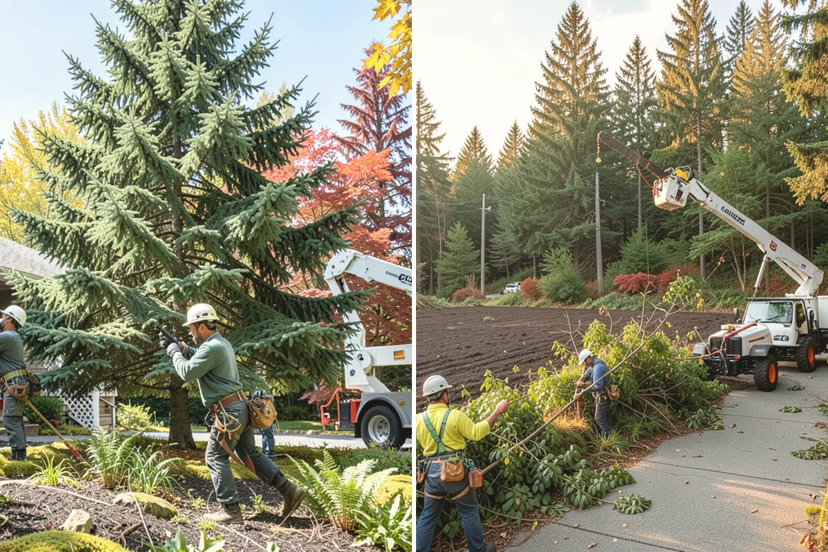 Site Preparation Clearing in Black Diamond, King County, WA - Assess the site and mark features to protect