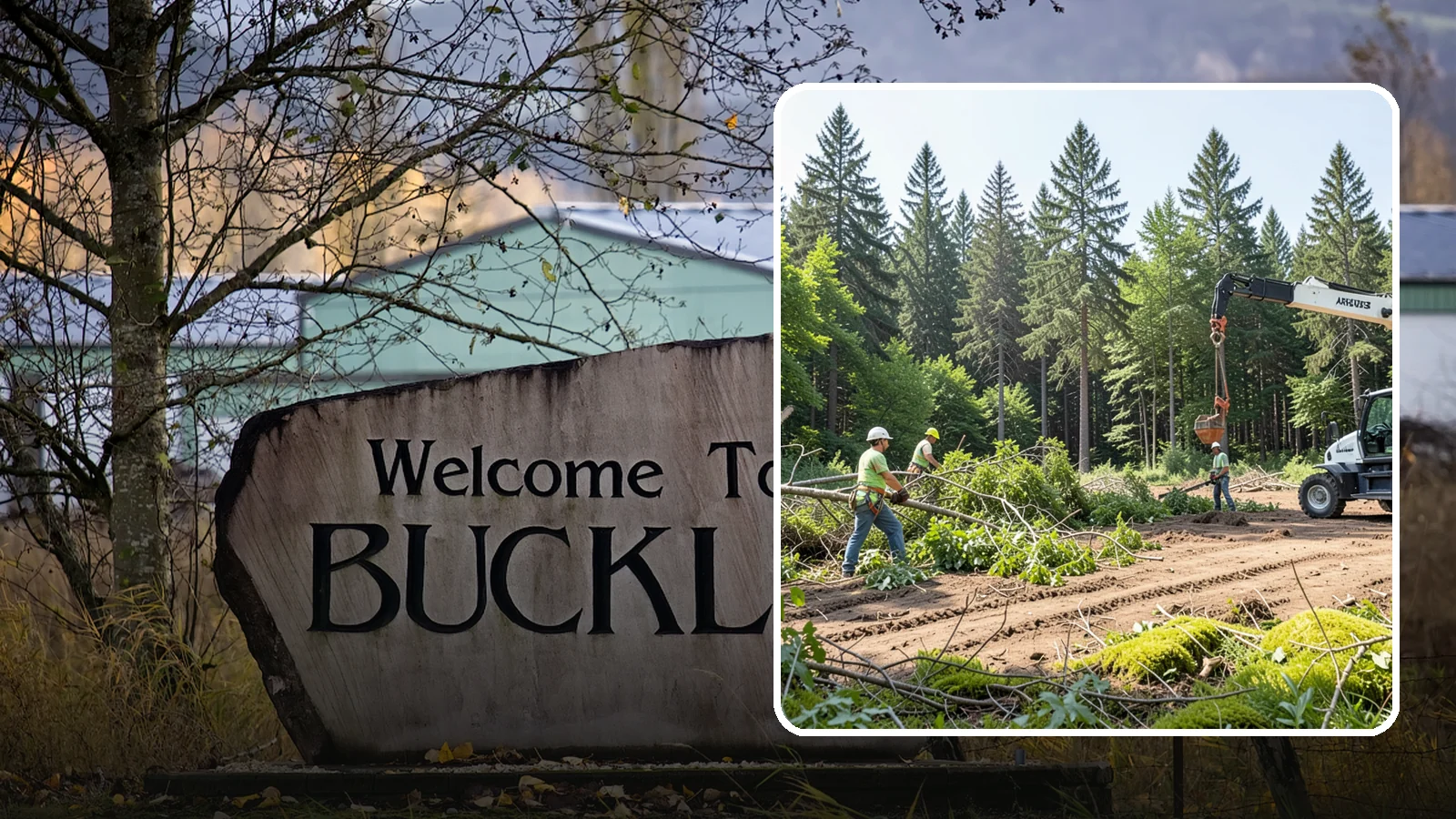 Site Preparation Clearing in Buckley, Pierce County, WA - The clearing of vegetation to prepare a site for its intended use.