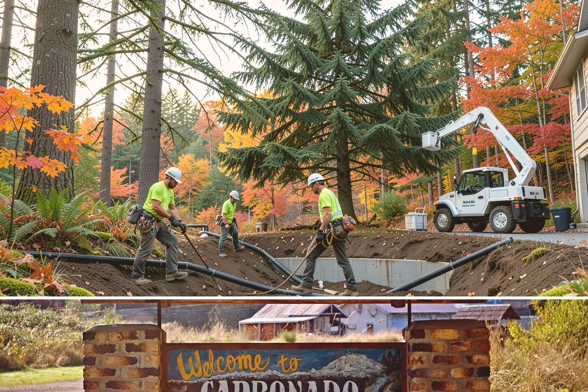 Site Preparation Clearing in Carbonado, Pierce County, WA - Work can be performed year-round in the Puget Sound climate but may require special equipment for winter snow or mud