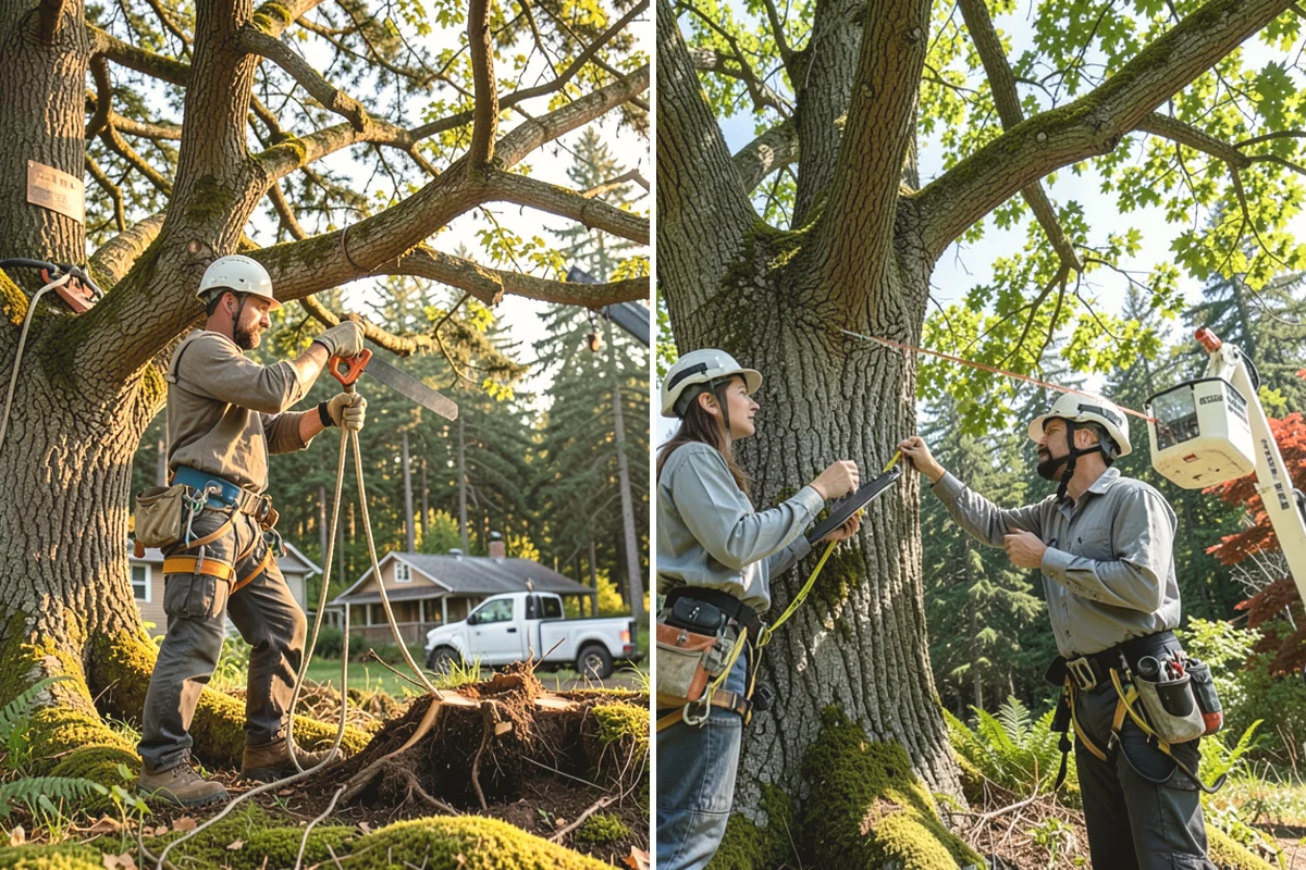 Site Preparation Clearing in Carnation, King County, WA - Assess the site and mark features to protect