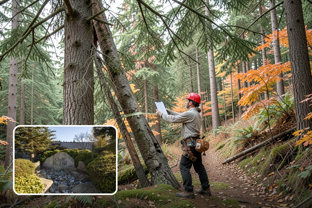 Site Preparation Clearing in Clyde Hill, King County, WA - Improves access and usability of a site