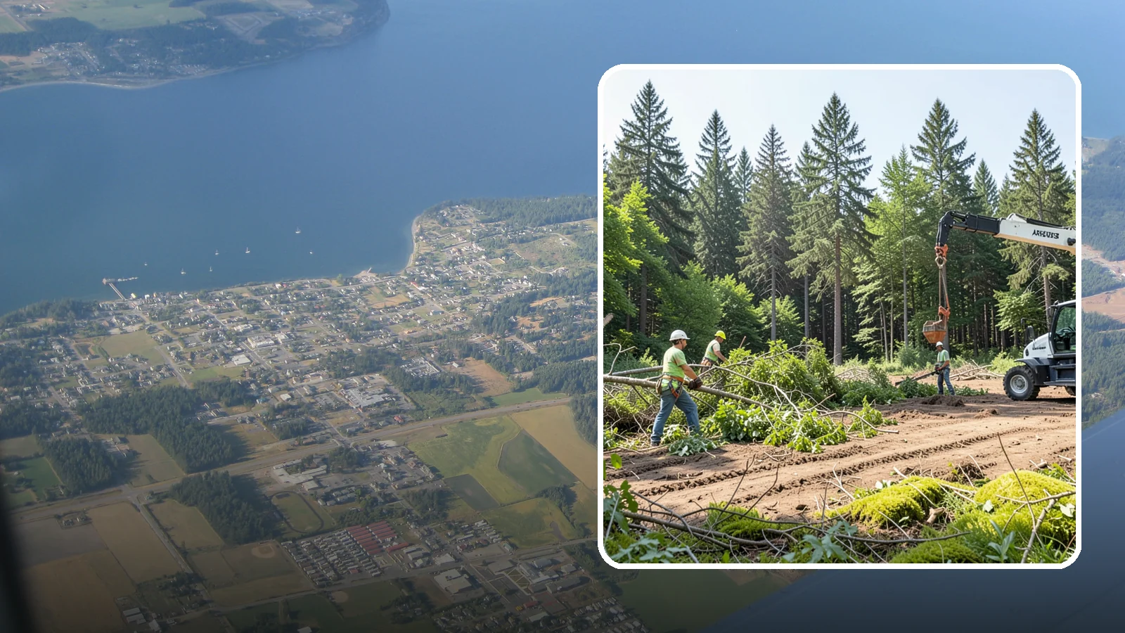 Site Preparation Clearing in Coupeville, Island County, WA - The clearing of vegetation to prepare a site for its intended use.