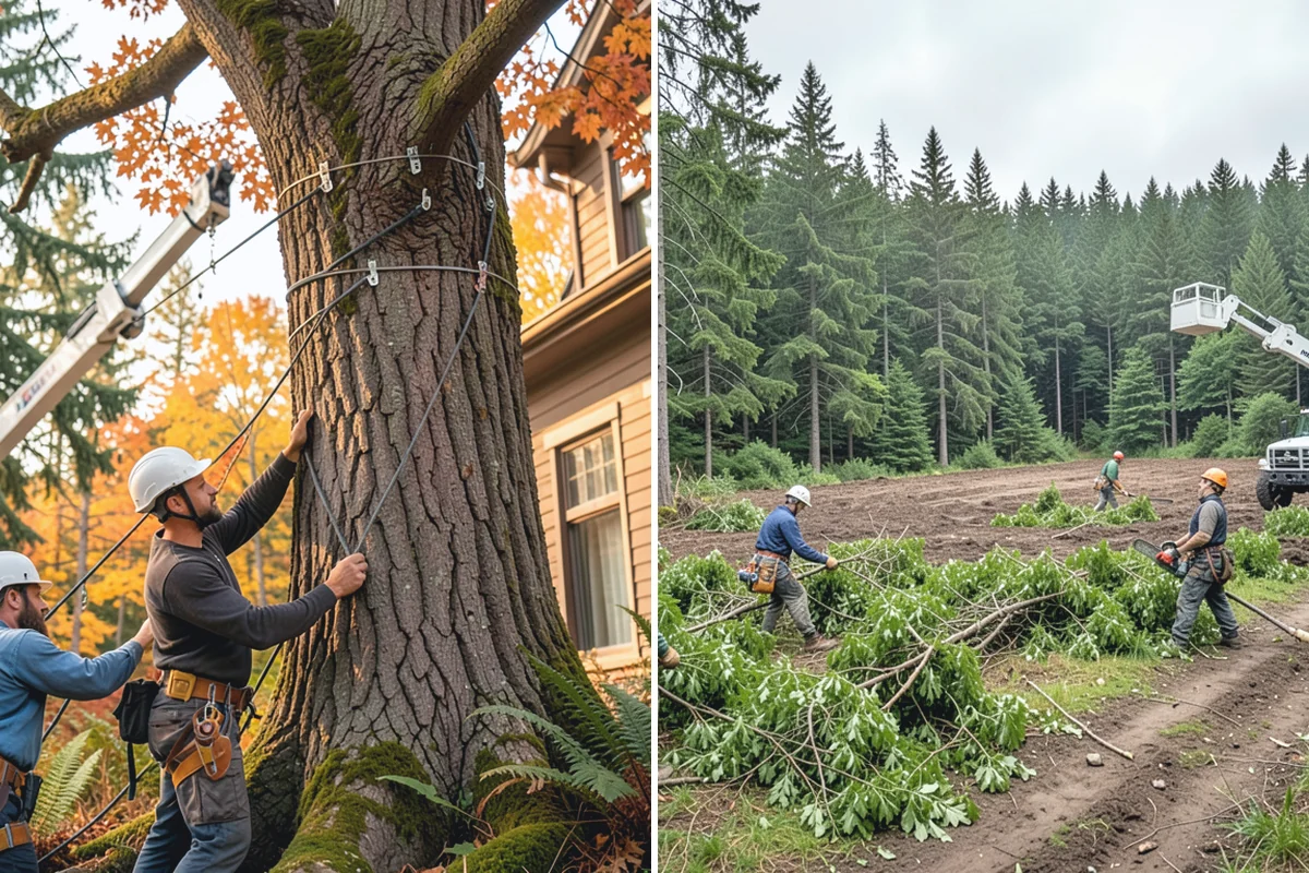 Site Preparation Clearing in Coupeville, Island County, WA - Assess the site and mark features to protect