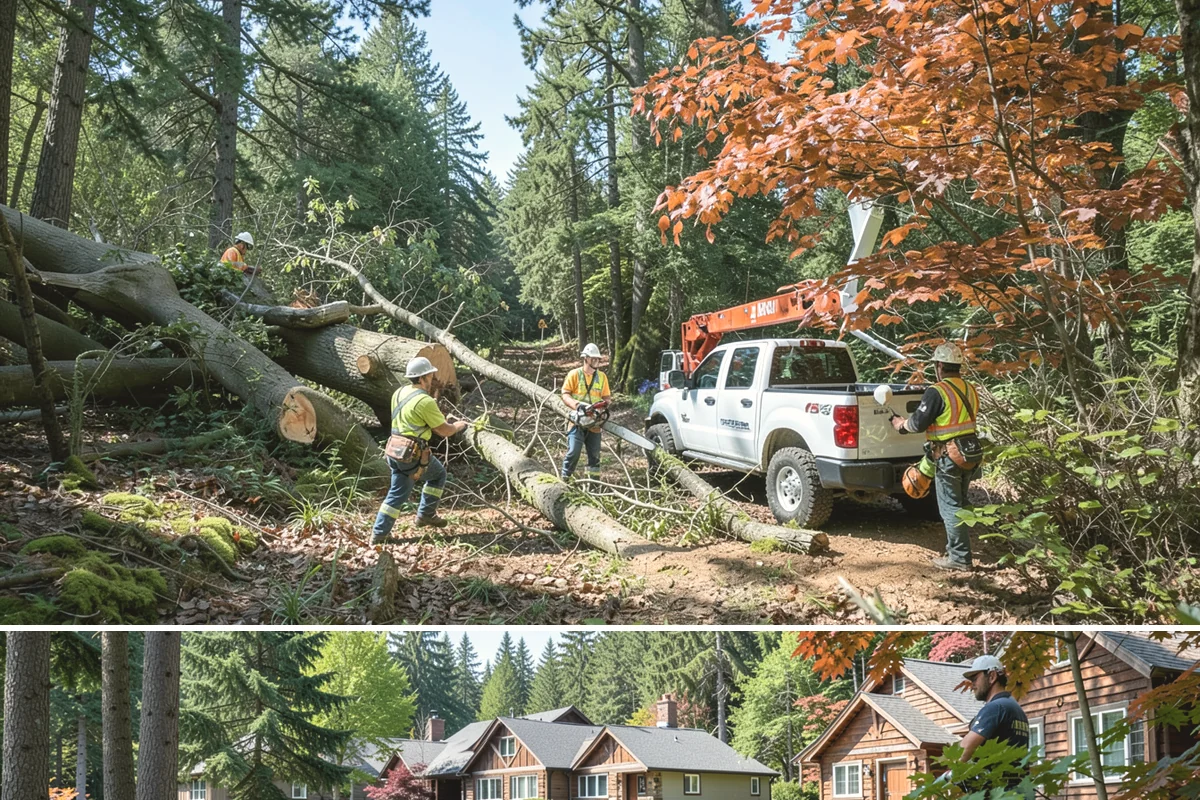 Site Preparation Clearing in Edgewood, Pierce County, WA - Work can be performed year-round in the Puget Sound climate but may require special equipment for winter snow or mud