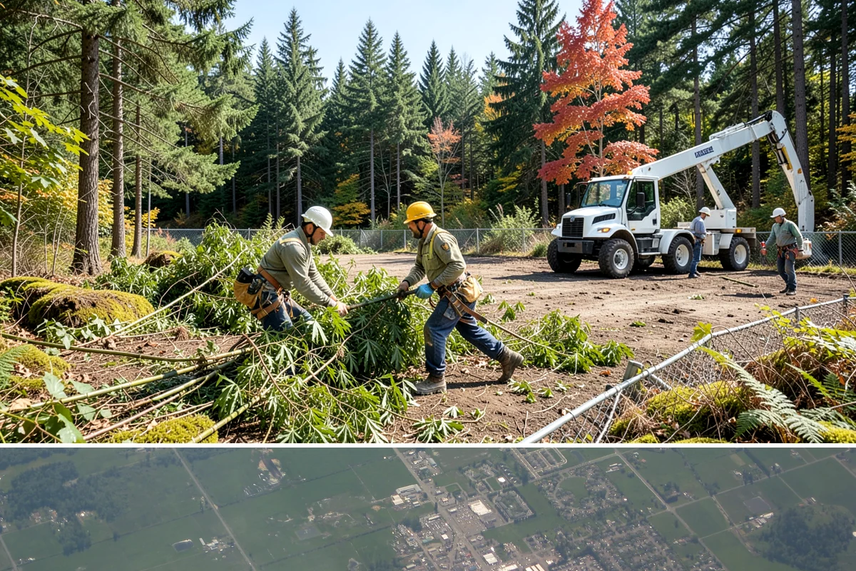 Site Preparation Clearing in Enumclaw, King County, WA - Work can be performed year-round in the Puget Sound climate but may require special equipment for winter snow or mud