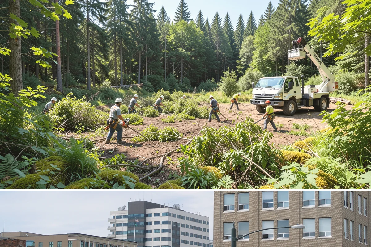 Site Preparation Clearing in Everett, Snohomish County, WA - Work can be performed year-round in the Puget Sound climate but may require special equipment for winter snow or mud