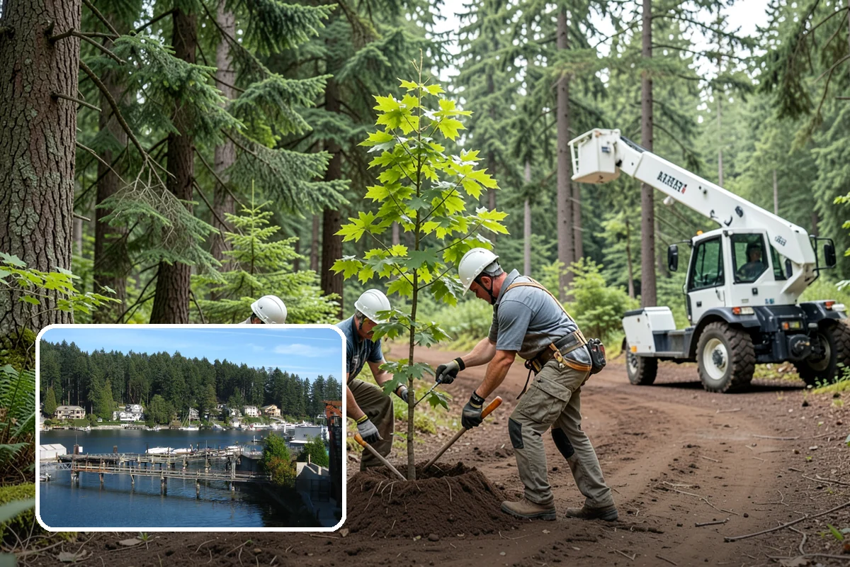 Site Preparation Clearing in Gig Harbor, Pierce County, WA - Improves access and usability of a site