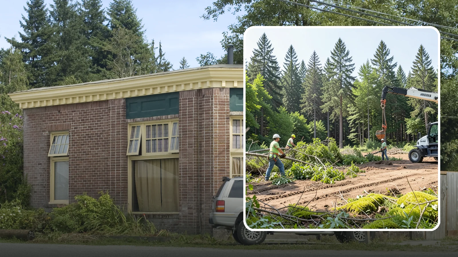 Site Preparation Clearing in Hamilton, Skagit County, WA - The clearing of vegetation to prepare a site for its intended use.