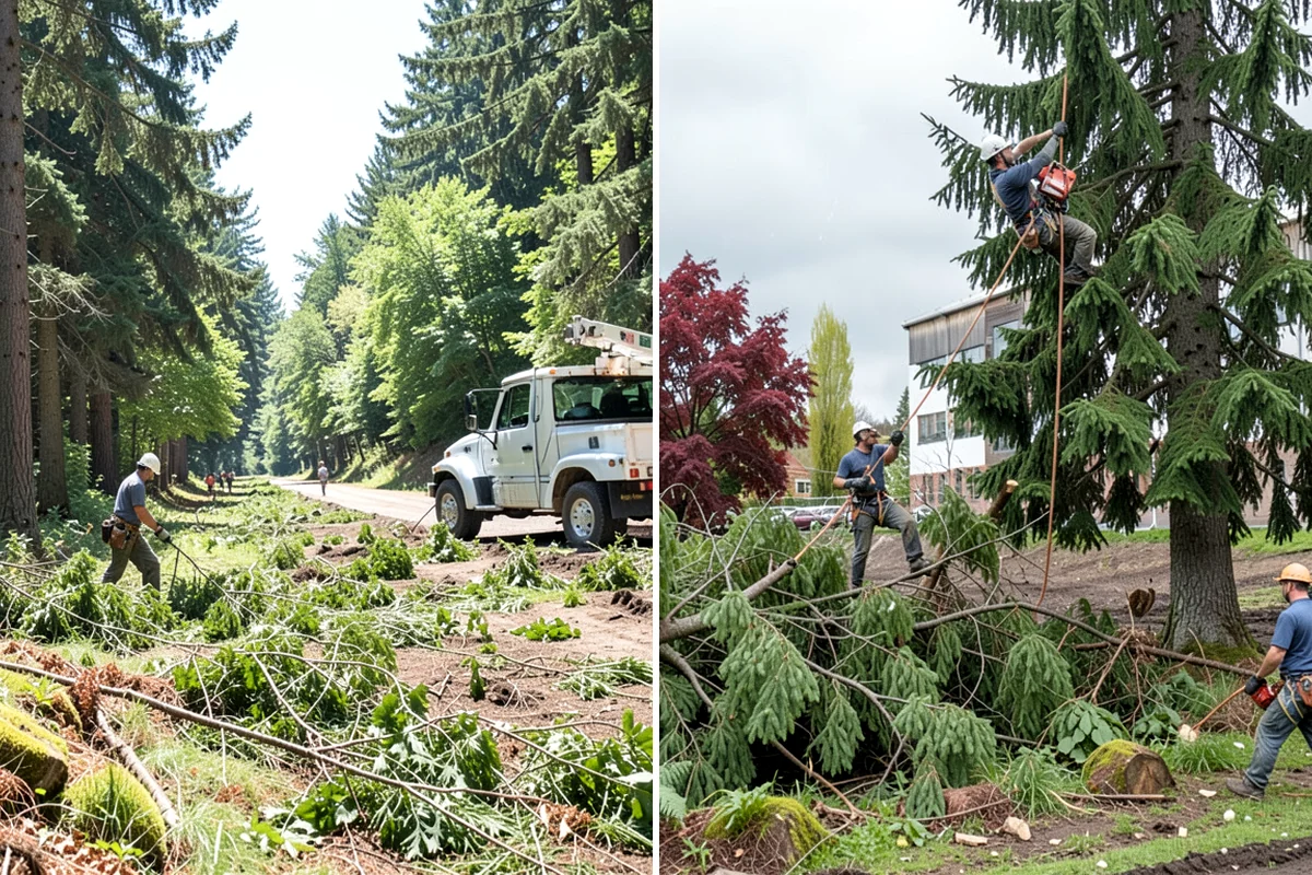 Site Preparation Clearing in Hunts Point, King County, WA - Assess the site and mark features to protect