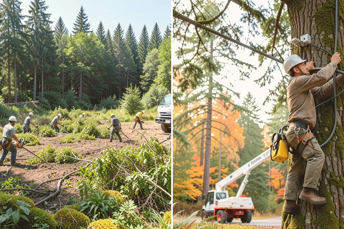 Site Preparation Clearing in Kent, King County, WA - Assess the site and mark features to protect