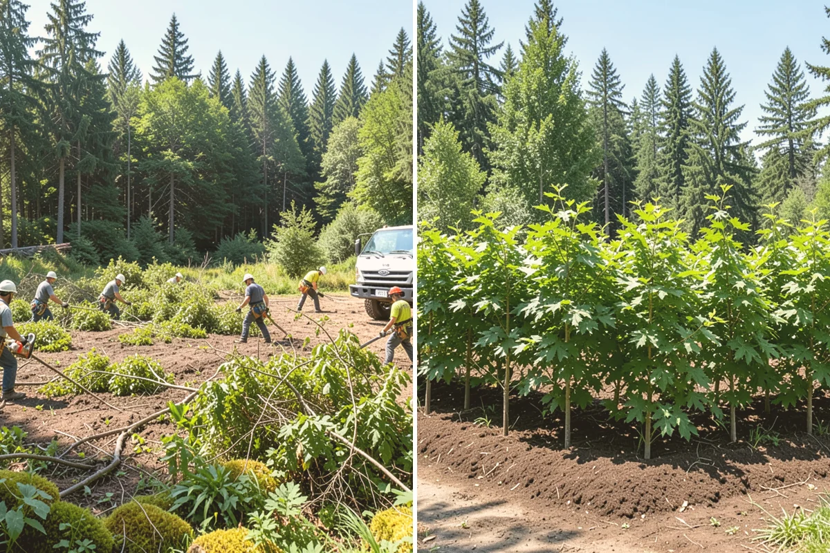 Site Preparation Clearing in Kirkland, King County, WA - Assess the site and mark features to protect