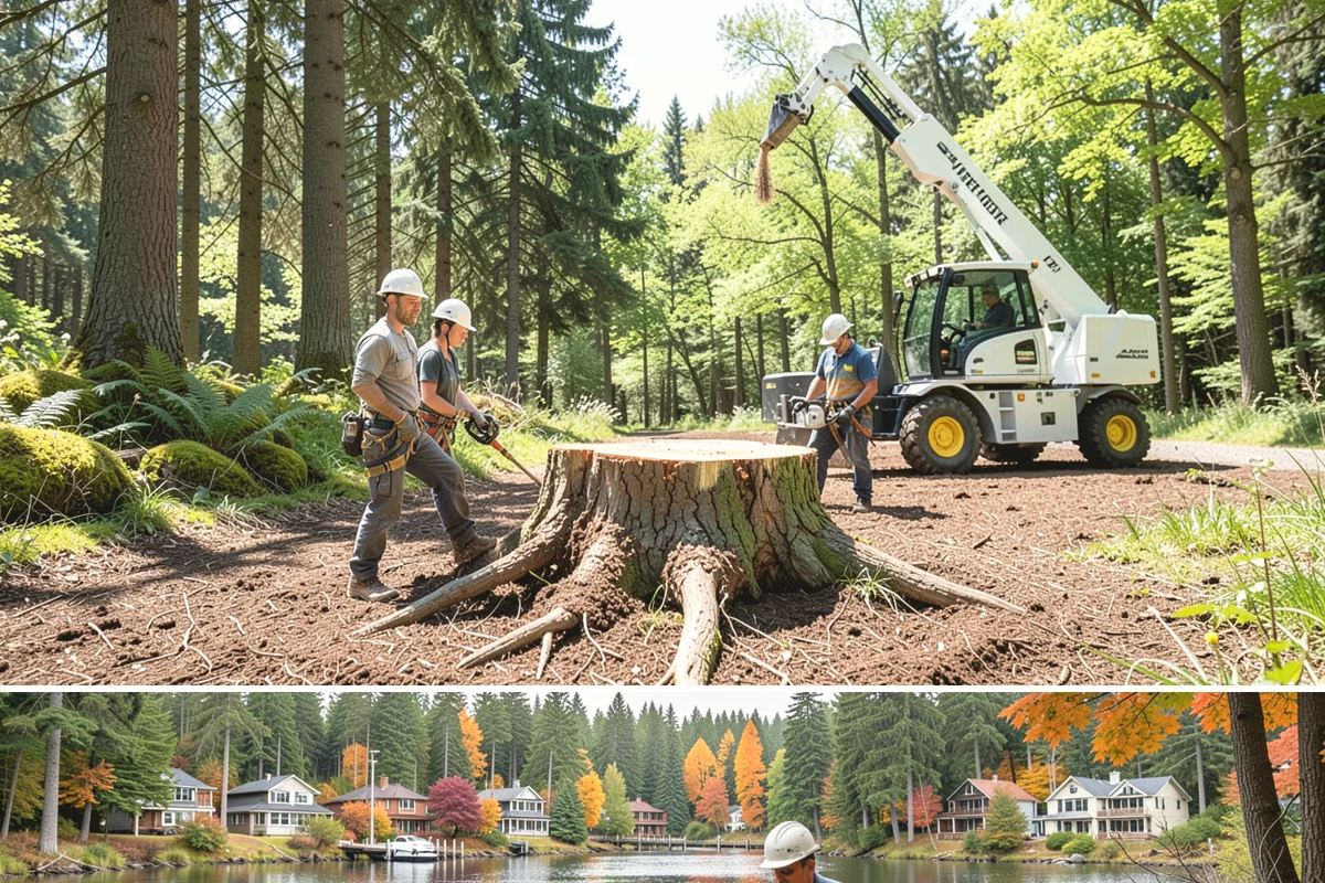 Site Preparation Clearing in La Conner, Skagit County, WA - Work can be performed year-round in the Puget Sound climate but may require special equipment for winter snow or mud