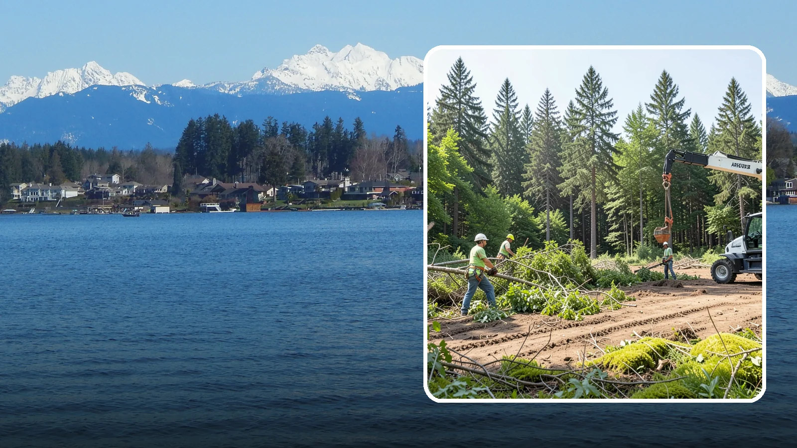 Site Preparation Clearing in Lake Stevens, Snohomish County, WA - The clearing of vegetation to prepare a site for its intended use.