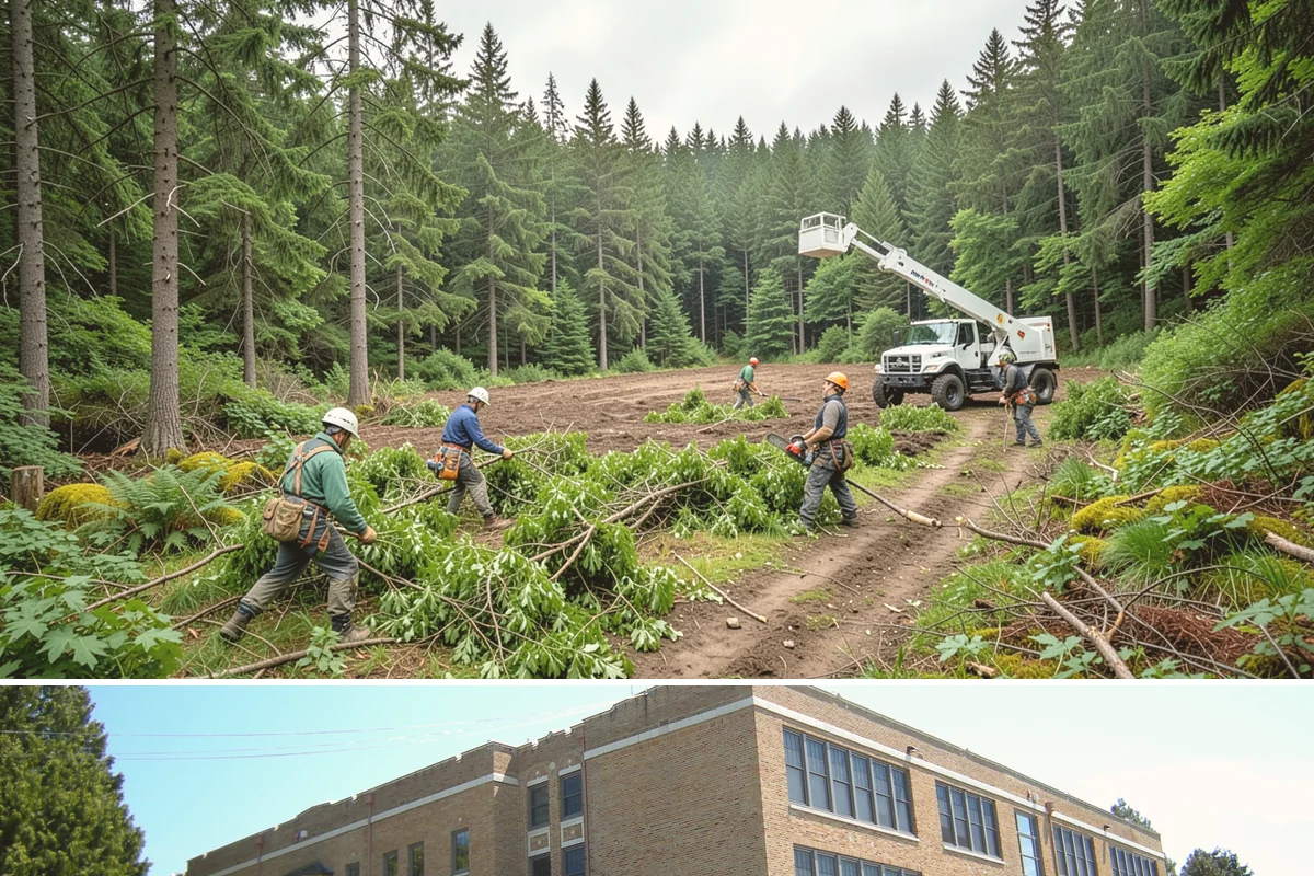 Site Preparation Clearing in Maple Valley, King County, WA - Work can be performed year-round in the Puget Sound climate but may require special equipment for winter snow or mud