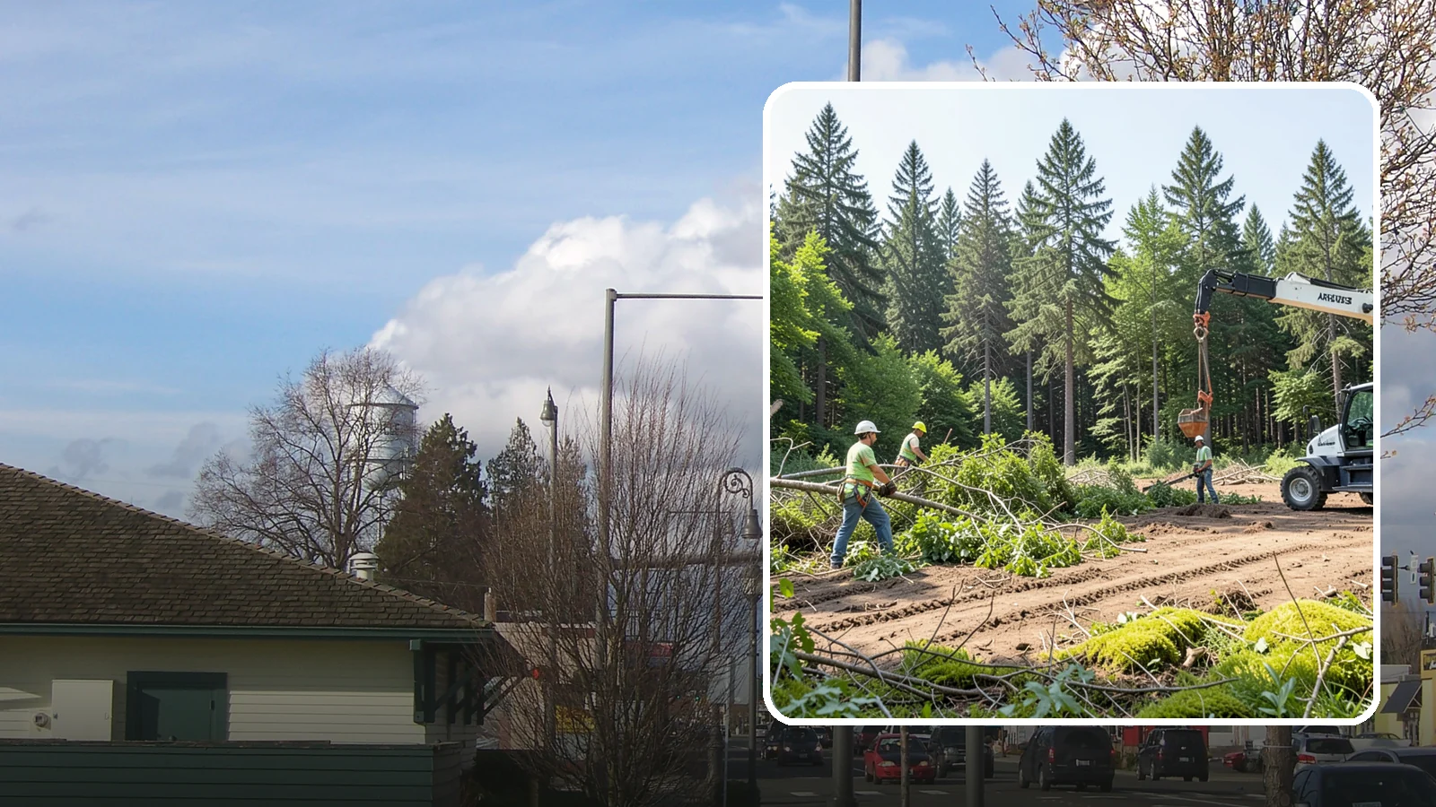 Site Preparation Clearing in Marysville, Snohomish County, WA - The clearing of vegetation to prepare a site for its intended use.