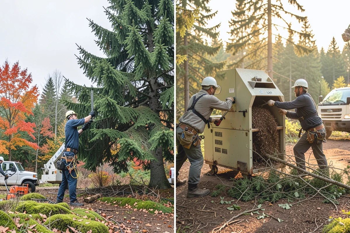 Site Preparation Clearing in Medina, King County, WA - Assess the site and mark features to protect