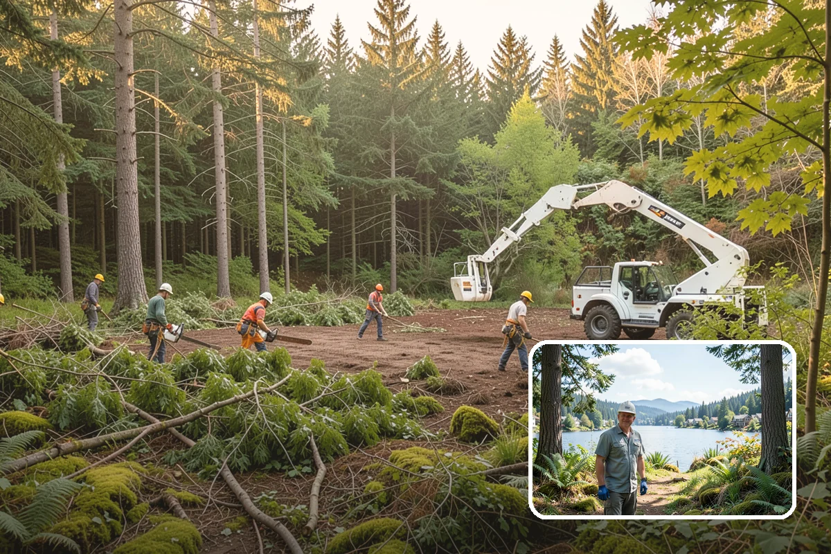 Site Preparation Clearing in Milton, King County, WA - Improves access and usability of a site