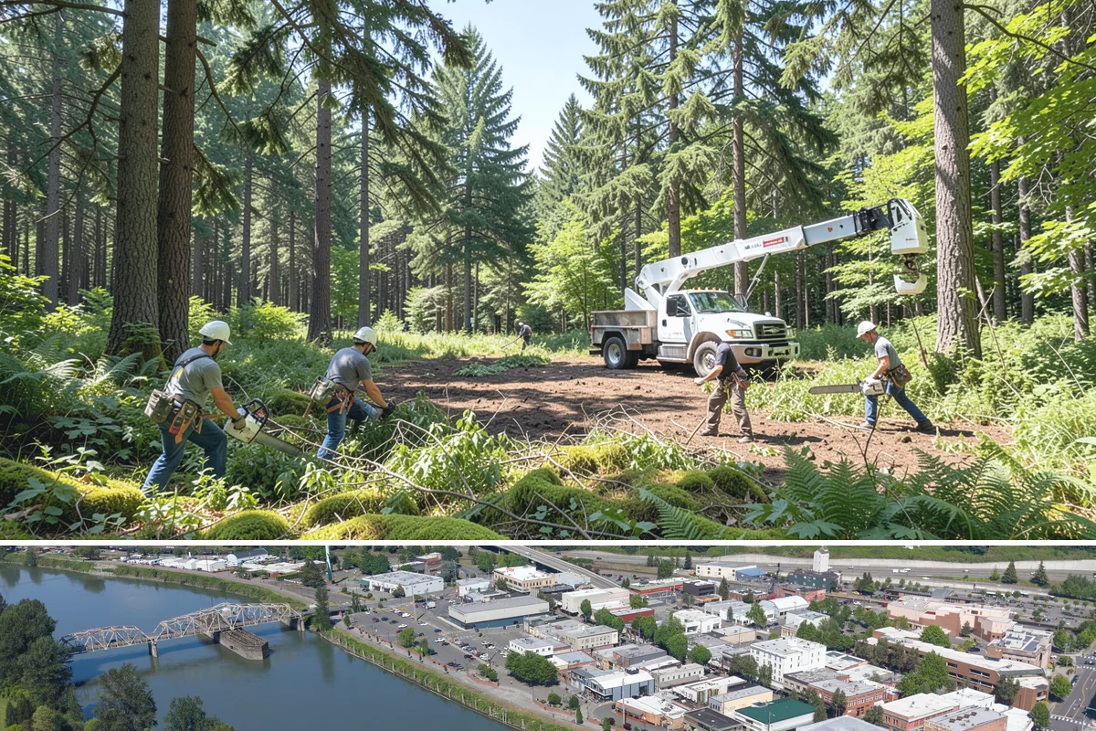 Site Preparation Clearing in Mount Vernon, Skagit County, WA - Work can be performed year-round in the Puget Sound climate but may require special equipment for winter snow or mud