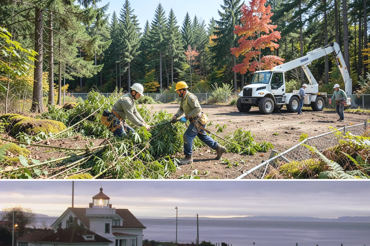 Site Preparation Clearing in Mukilteo, Snohomish County, WA - Work can be performed year-round in the Puget Sound climate but may require special equipment for winter snow or mud