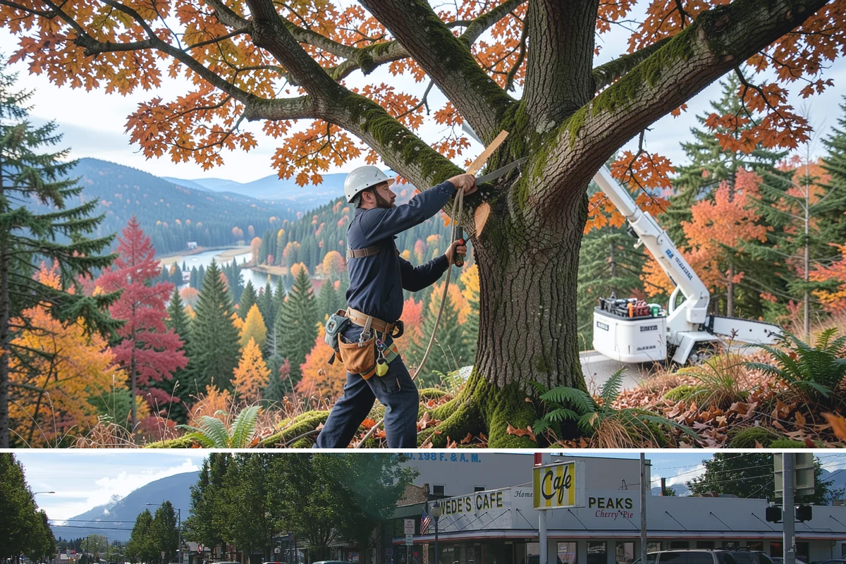 Site Preparation Clearing in North Bend, King County, WA - Work can be performed year-round in the Puget Sound climate but may require special equipment for winter snow or mud