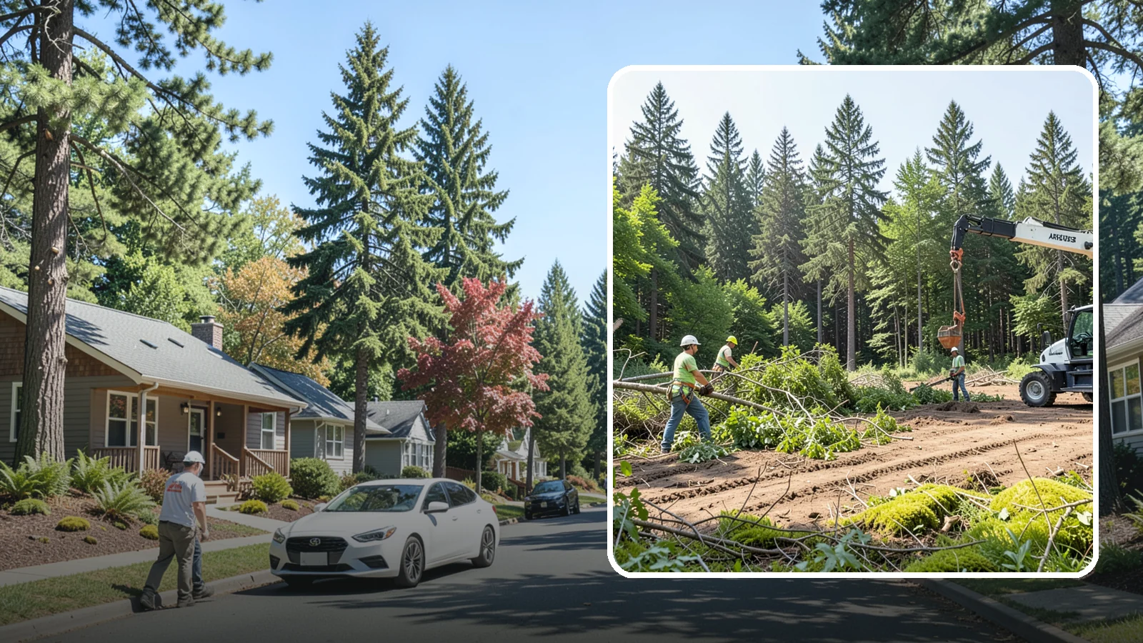 Site Preparation Clearing in Orting, Pierce County, WA - The clearing of vegetation to prepare a site for its intended use.