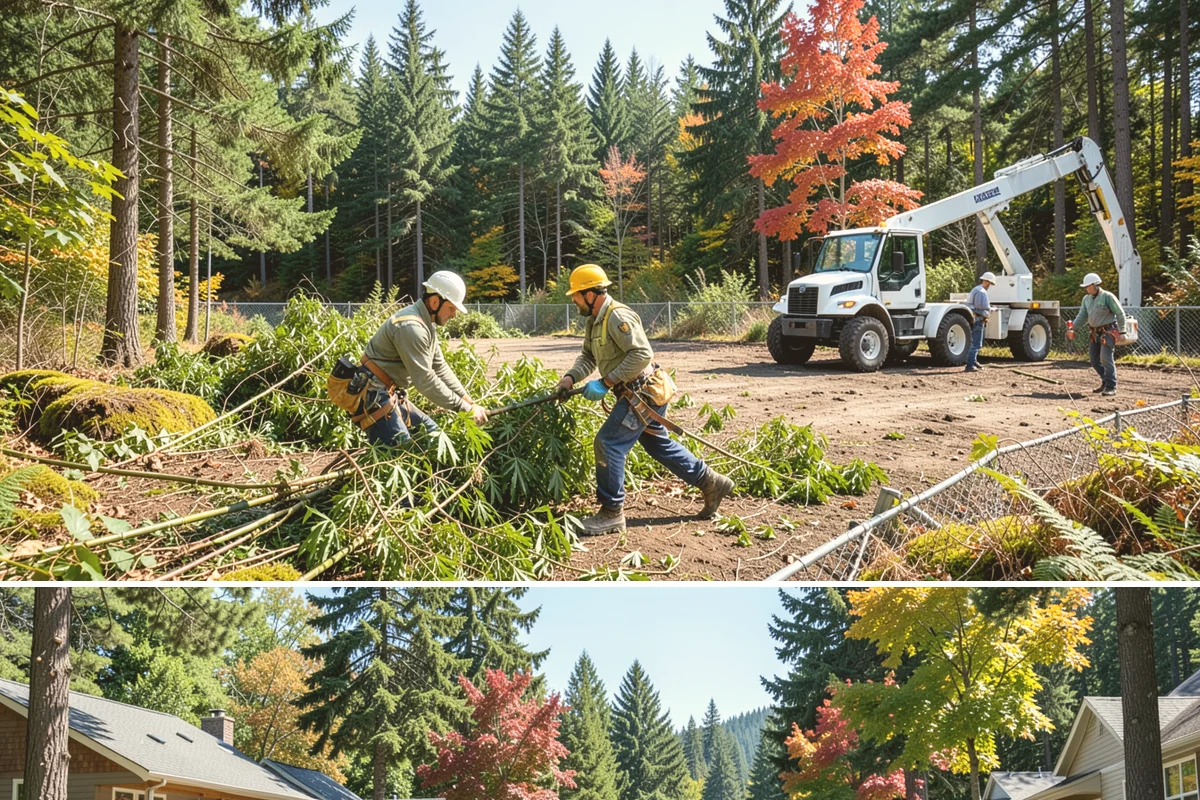 Site Preparation Clearing in Orting, Pierce County, WA - Work can be performed year-round in the Puget Sound climate but may require special equipment for winter snow or mud