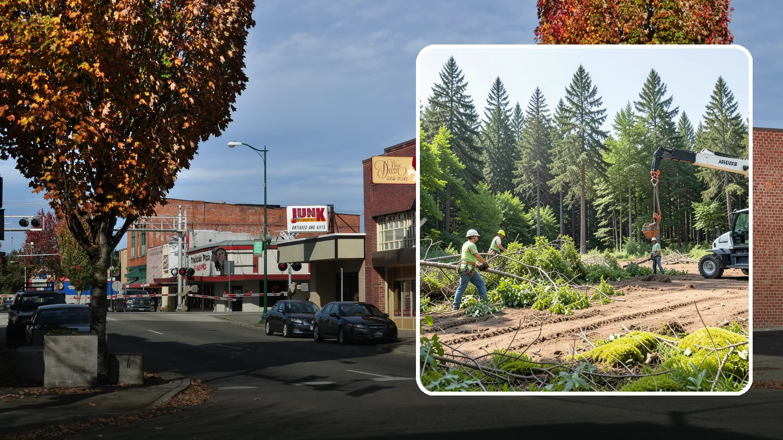 Site Preparation Clearing in Puyallup, Pierce County, WA - The clearing of vegetation to prepare a site for its intended use.