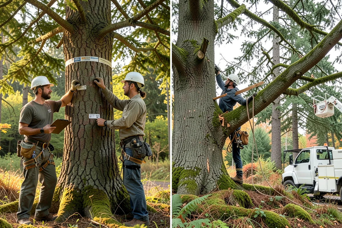 Site Preparation Clearing in Puyallup, Pierce County, WA - Assess the site and mark features to protect