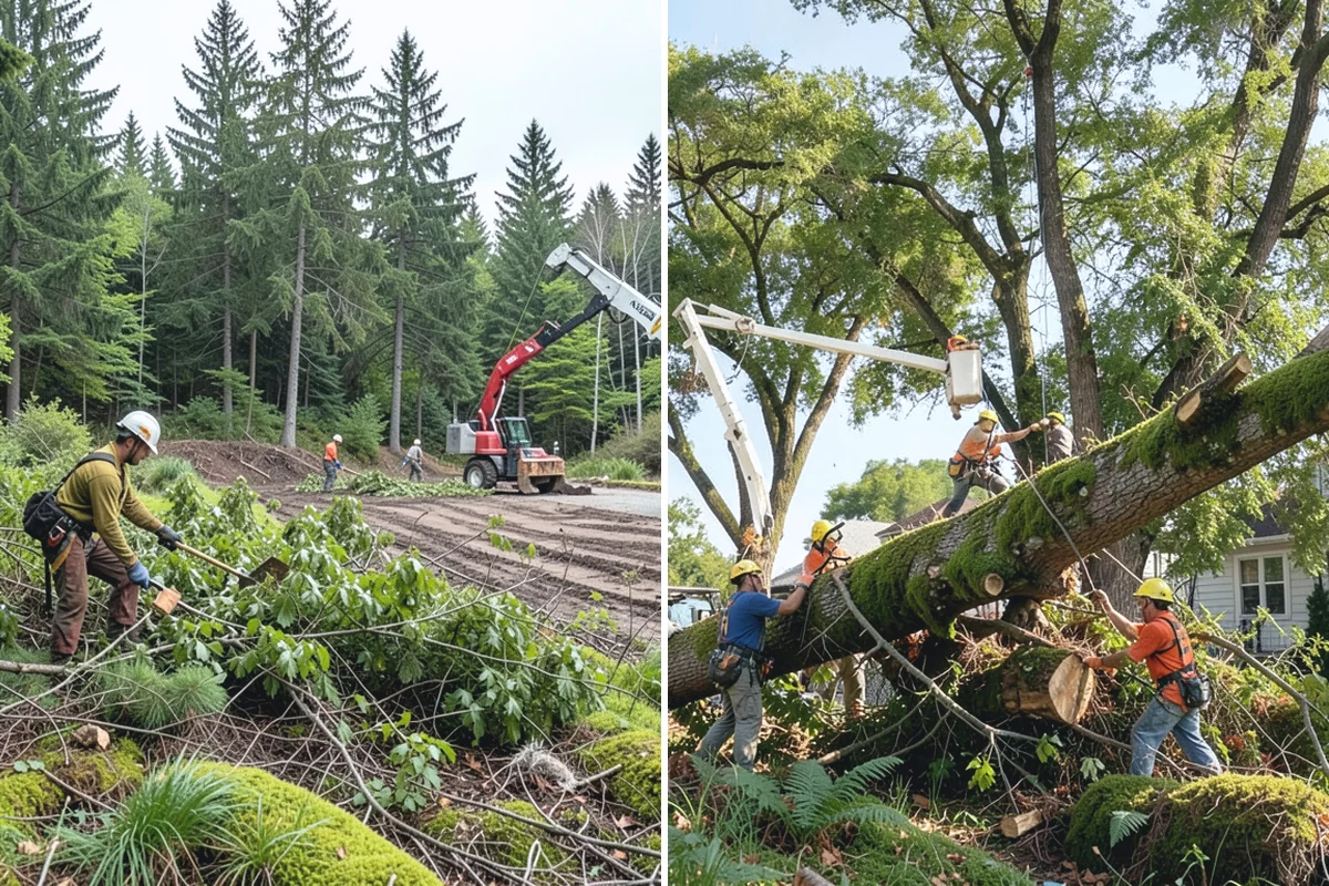 Site Preparation Clearing in Redmond, King County, WA - Assess the site and mark features to protect