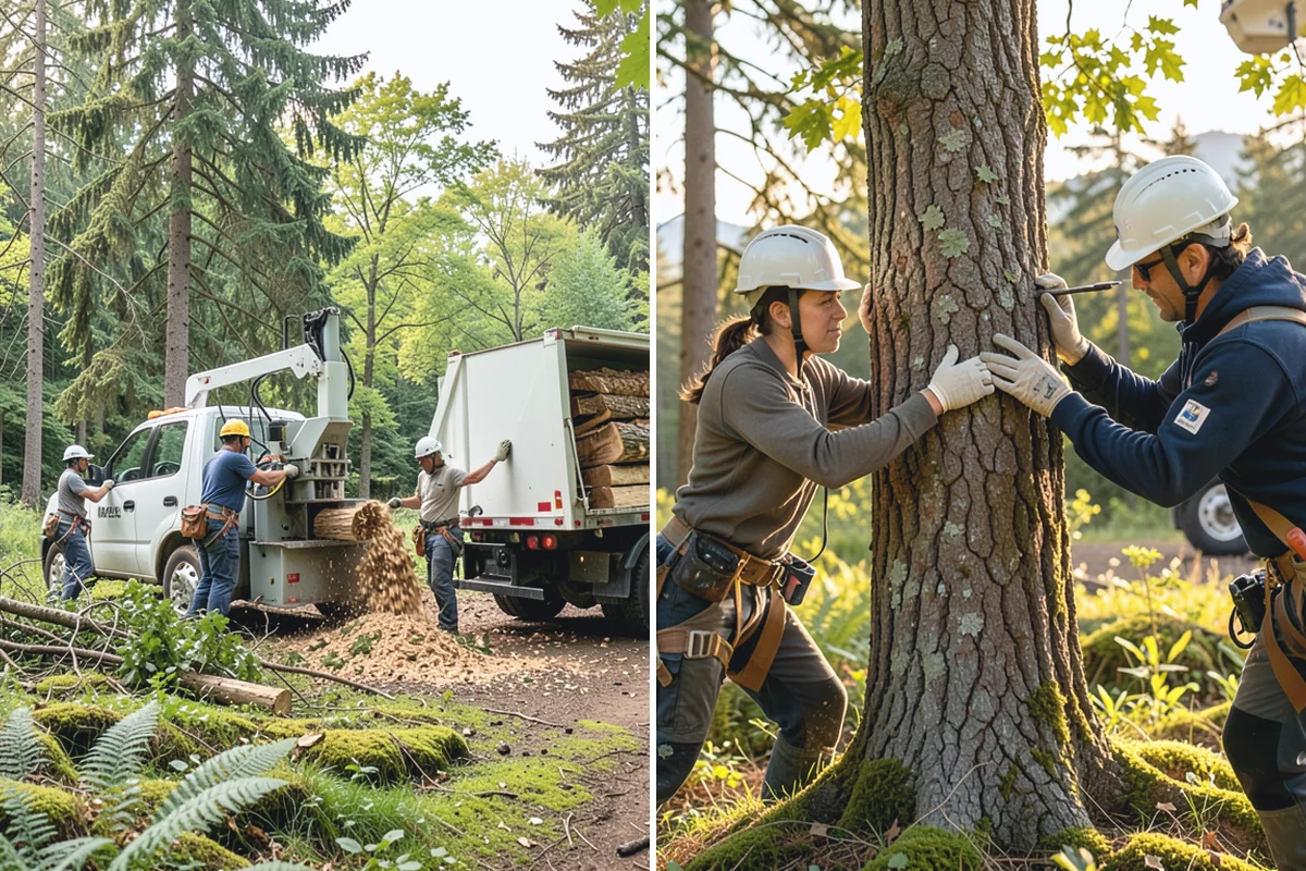 Site Preparation Clearing in Roy, Pierce County, WA - Assess the site and mark features to protect