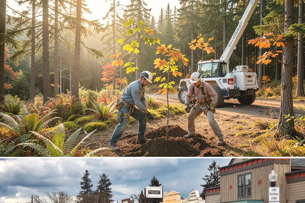 Site Preparation Clearing in Roy, Pierce County, WA - Work can be performed year-round in the Puget Sound climate but may require special equipment for winter snow or mud