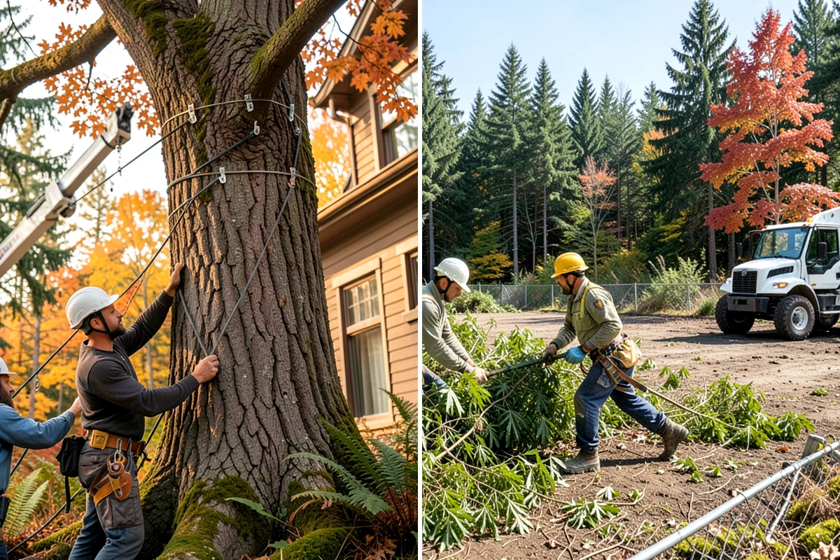 Site Preparation Clearing in Shoreline, King County, WA - Assess the site and mark features to protect
