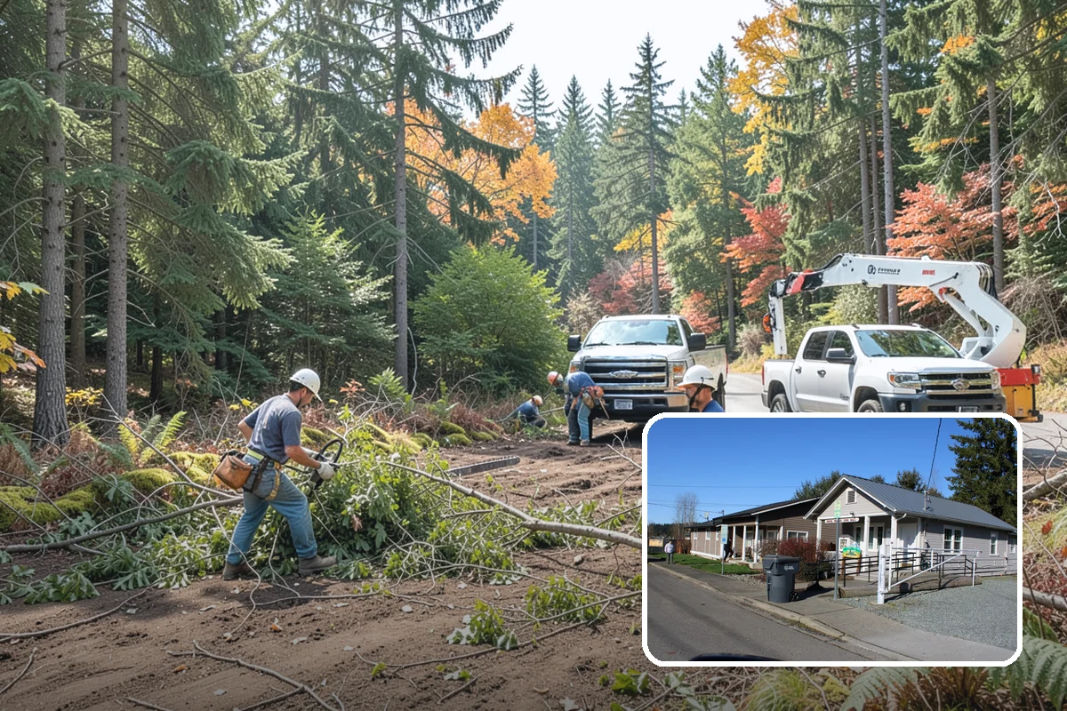 Site Preparation Clearing in South Prairie, Pierce County, WA - Improves access and usability of a site