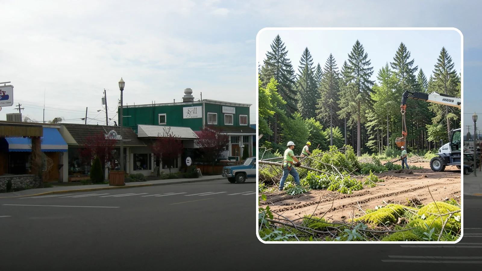 Site Preparation Clearing in Stanwood, Snohomish County, WA - The clearing of vegetation to prepare a site for its intended use.