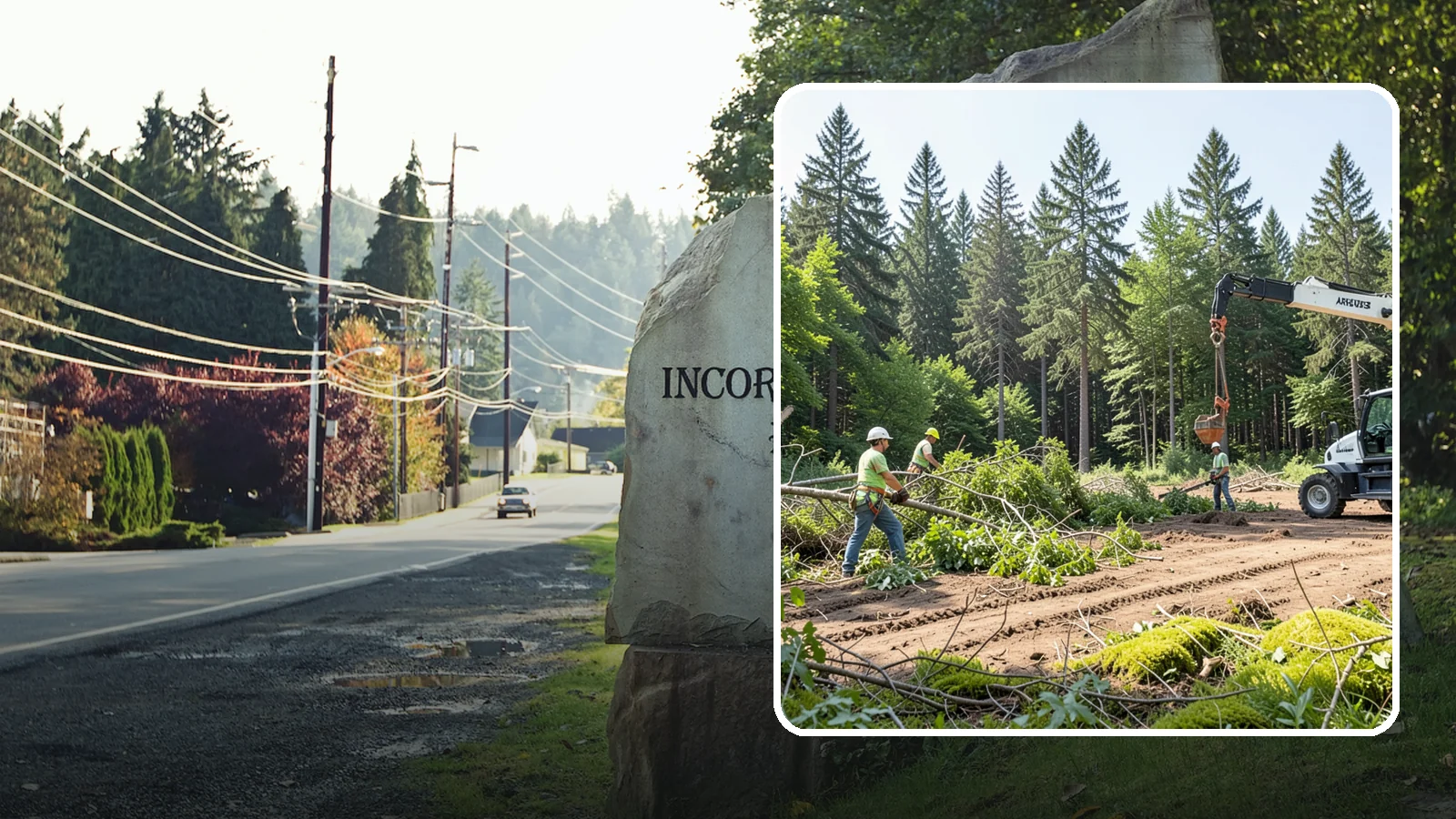 Site Preparation Clearing in Wilkeson, Pierce County, WA - The clearing of vegetation to prepare a site for its intended use.