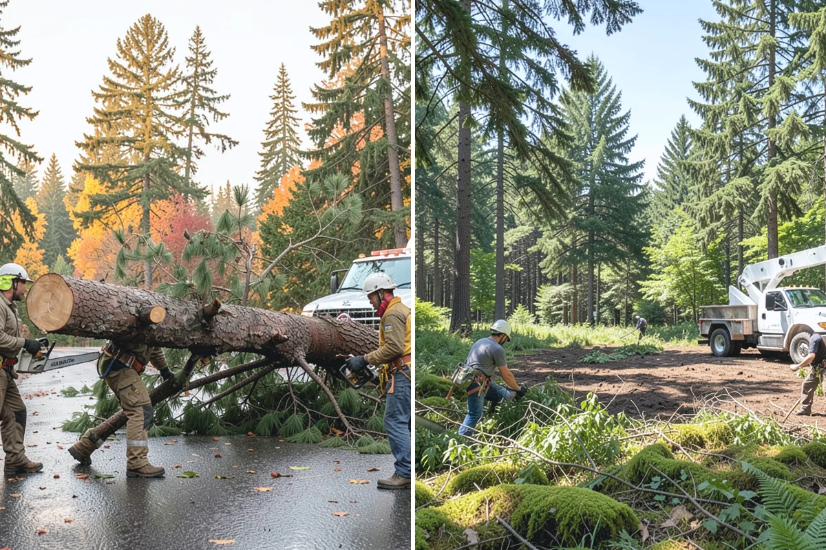 Site Preparation Clearing in Wilkeson, Pierce County, WA - Assess the site and mark features to protect