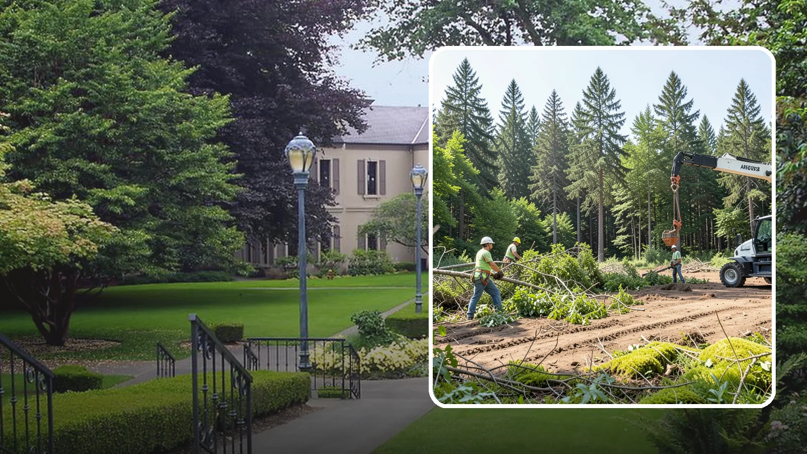 Site Preparation Clearing in Woodinville, King County, WA - The clearing of vegetation to prepare a site for its intended use.