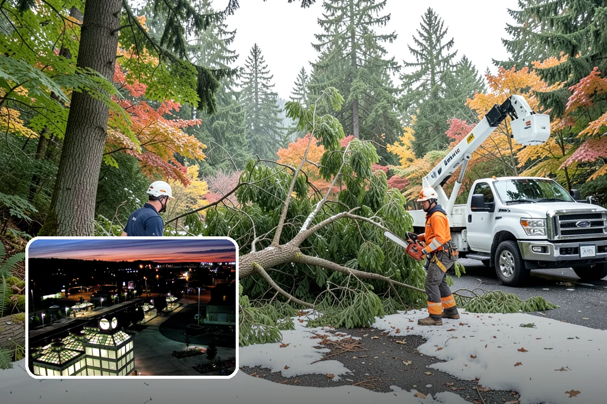 Small tree removal in Auburn, King County, WA - Removes safety hazards and reduces liability