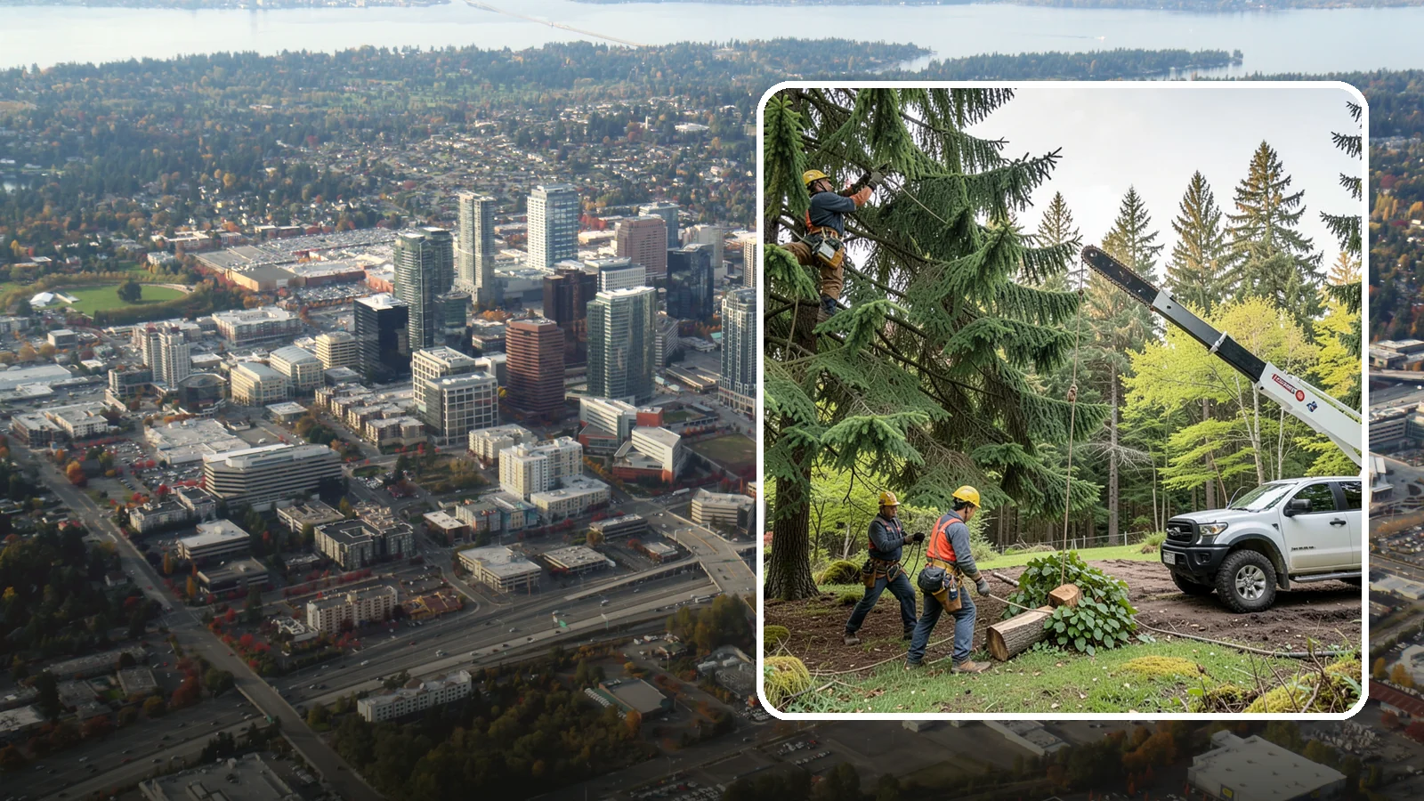 Small tree removal in Bellevue, King County, WA - The removal of small or young trees.