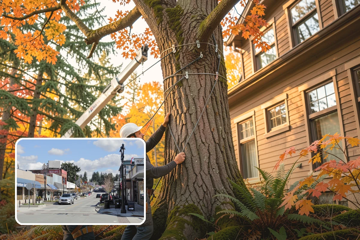 Small tree removal in Bothell, King County, WA - Removes safety hazards and reduces liability