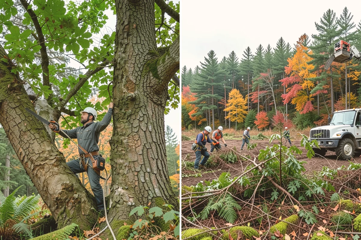 Small tree removal in Brier, Snohomish County, WA - On-site assessment and hazard evaluation