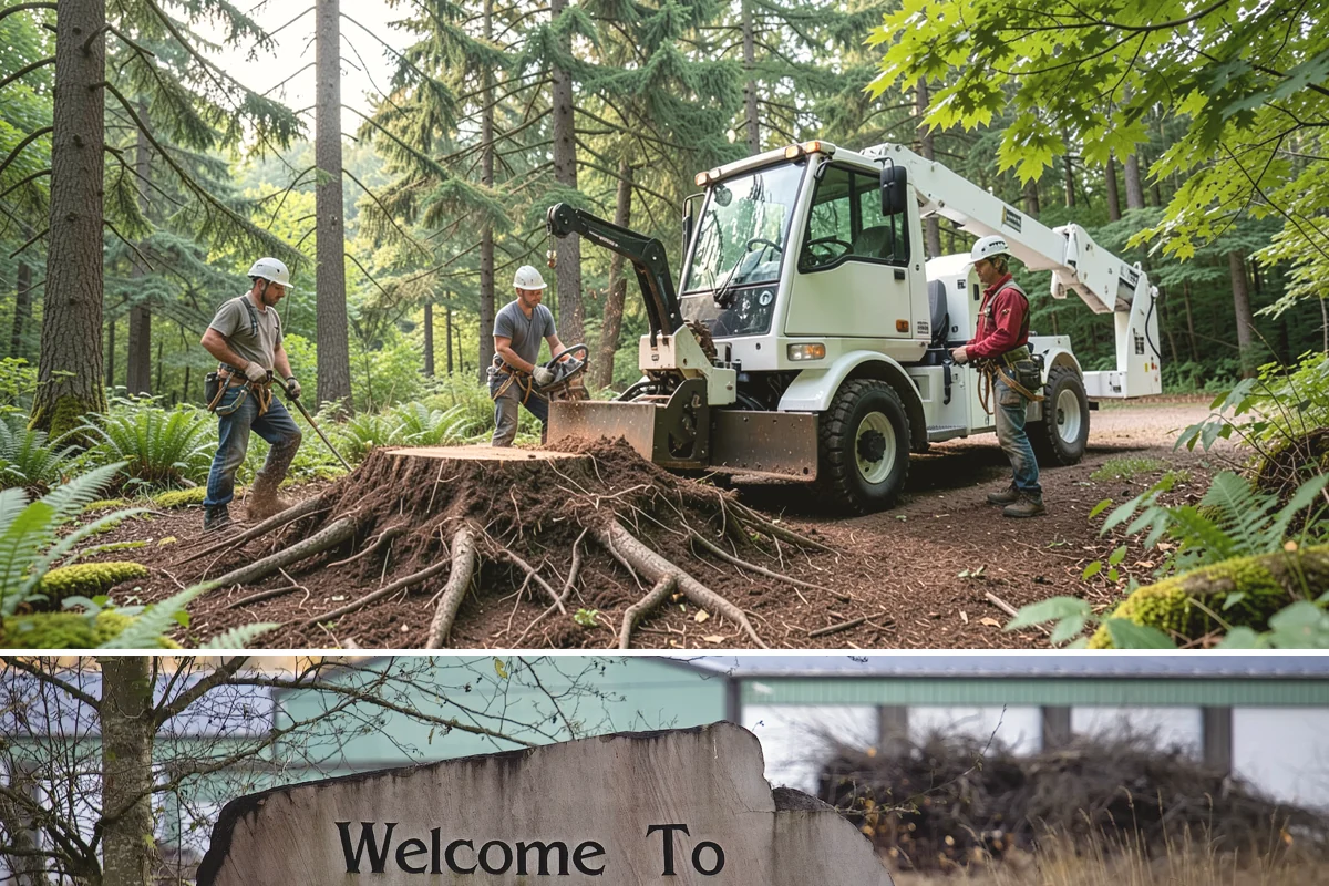 Small tree removal in Buckley, Pierce County, WA - In the Puget Sound climate, this service can be performed year-round but may require extra caution during wet seasons when ground...