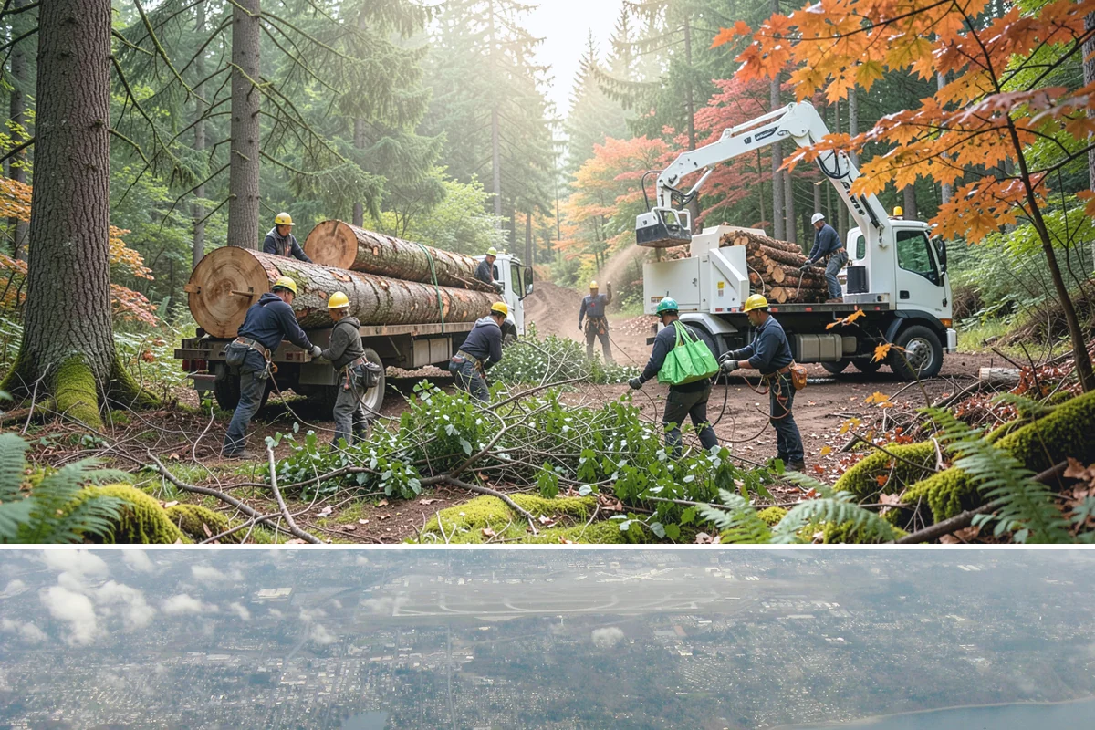 Small tree removal in Burien, King County, WA - In the Puget Sound climate, this service can be performed year-round but may require extra caution during wet seasons when ground...